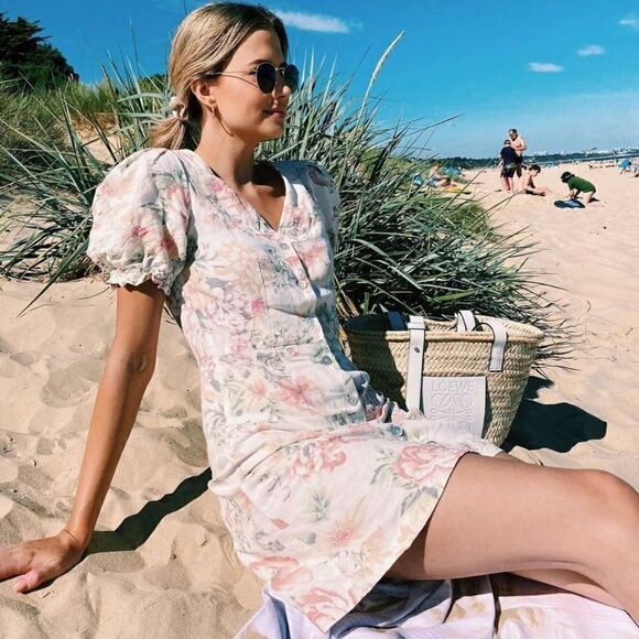 Pastel colors floral print dress H&M - Picture 2 of 11